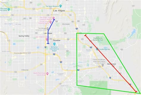 boulder strip las vegas map.